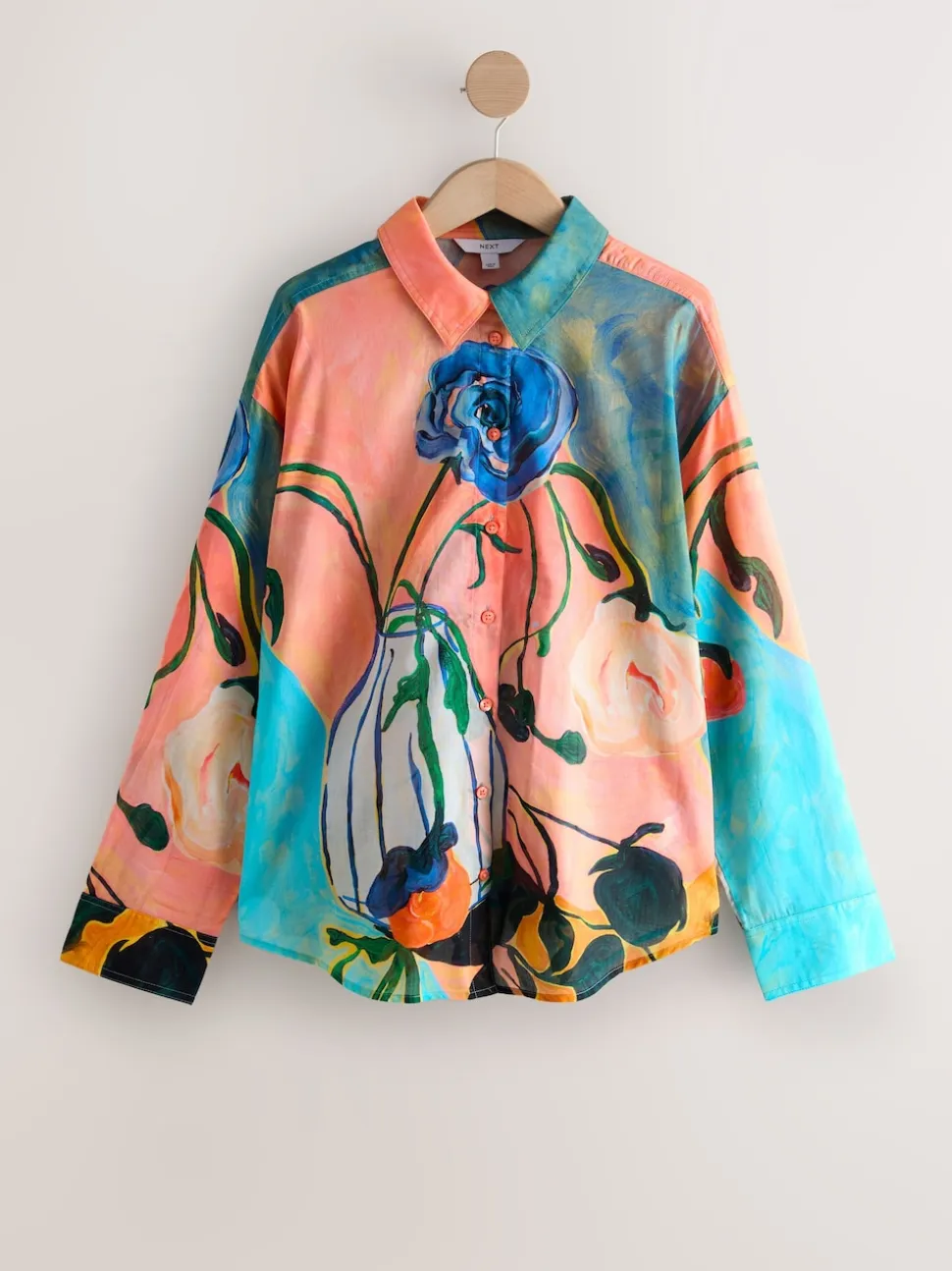 Imprimé Elizabeth Power Artist - Chemise décontractée Manche longue en coton léger
