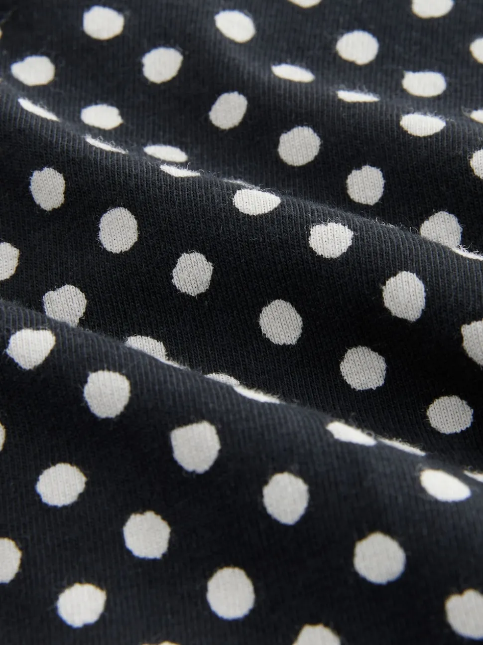 Imprimé floral noir / blanc - Lot de 4 culottes à logo en coton