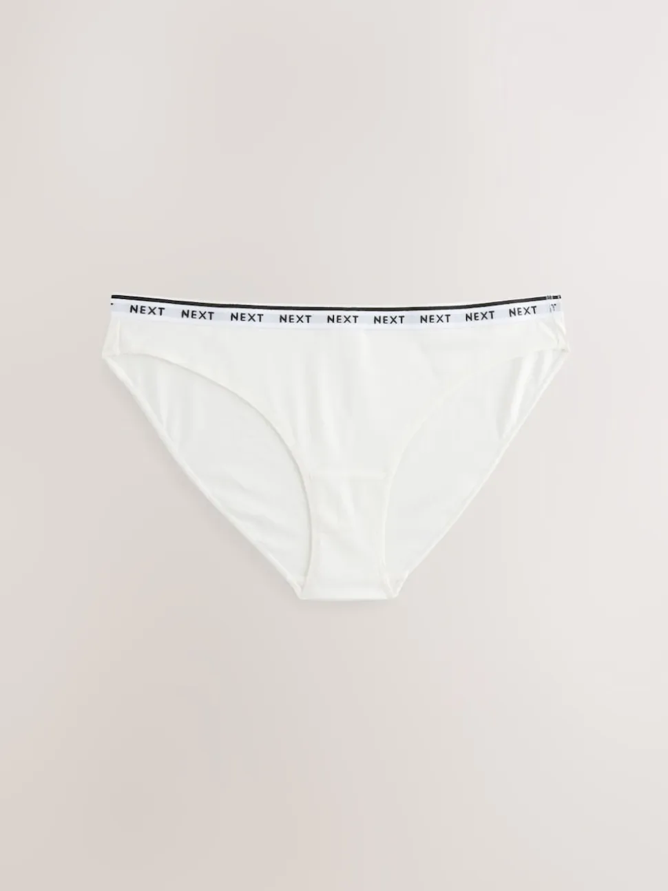 Imprimé floral noir / blanc - Lot de 4 culottes à logo en coton