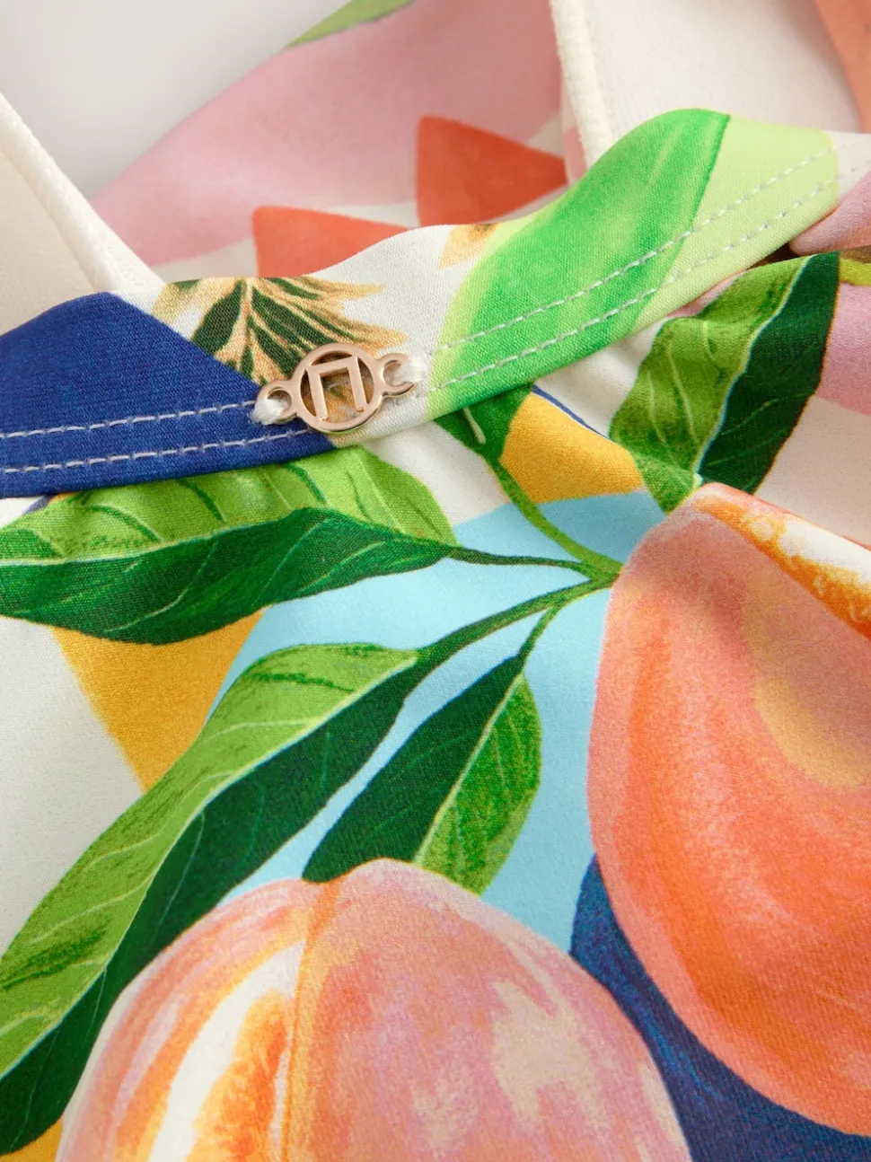 Imprimé fruit vif/tropical - Maillot de bain moulant avec contrôle du ventre
