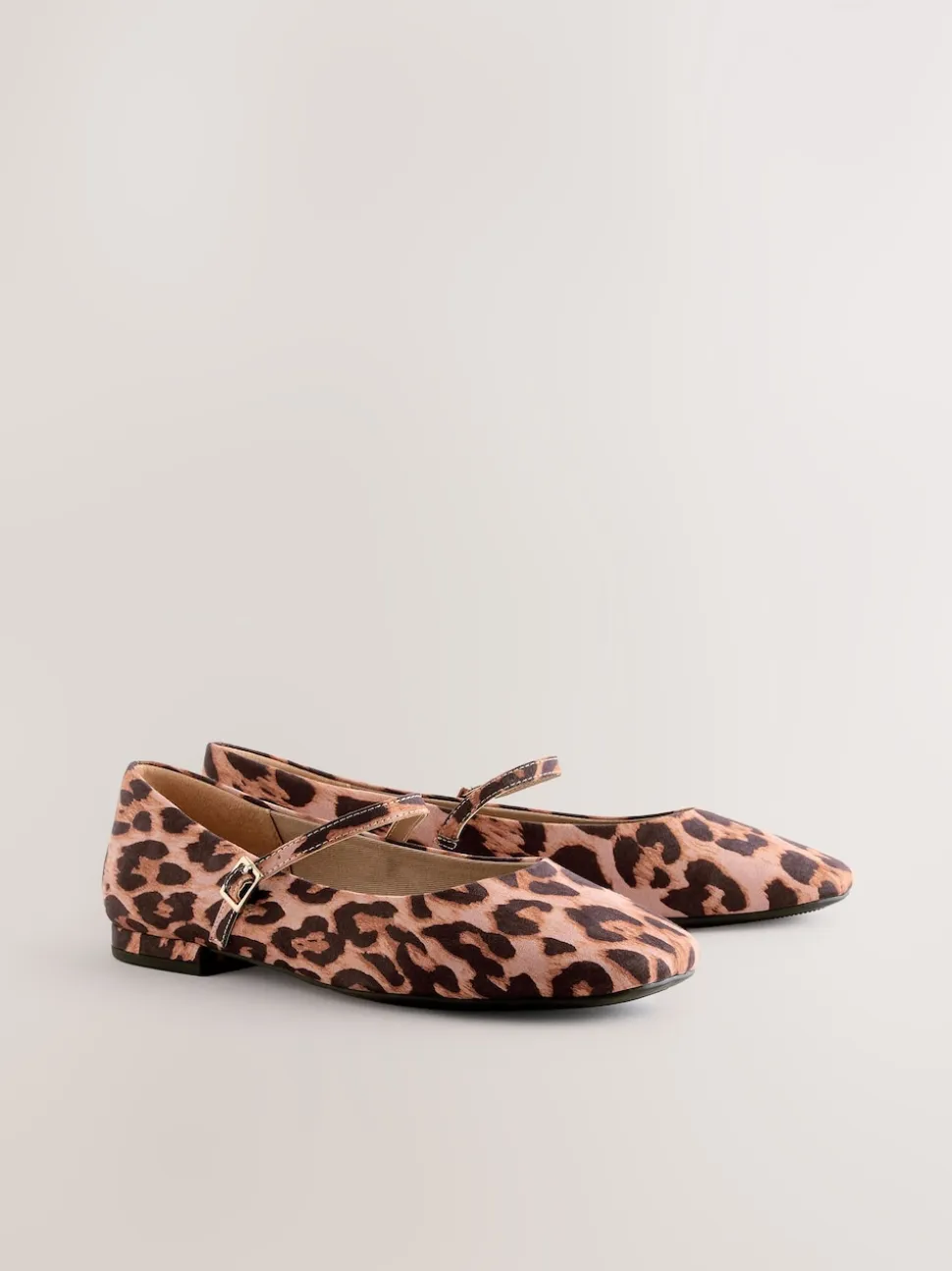 Imprimé Léopard - Chaussures Mary Jane à bout rond