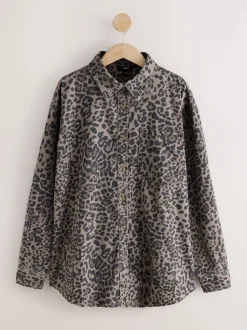 Imprimé Léopard - Chemises oversize en Denim