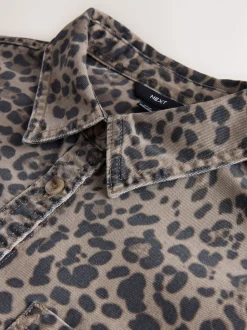 Imprimé Léopard - Chemises oversize en Denim