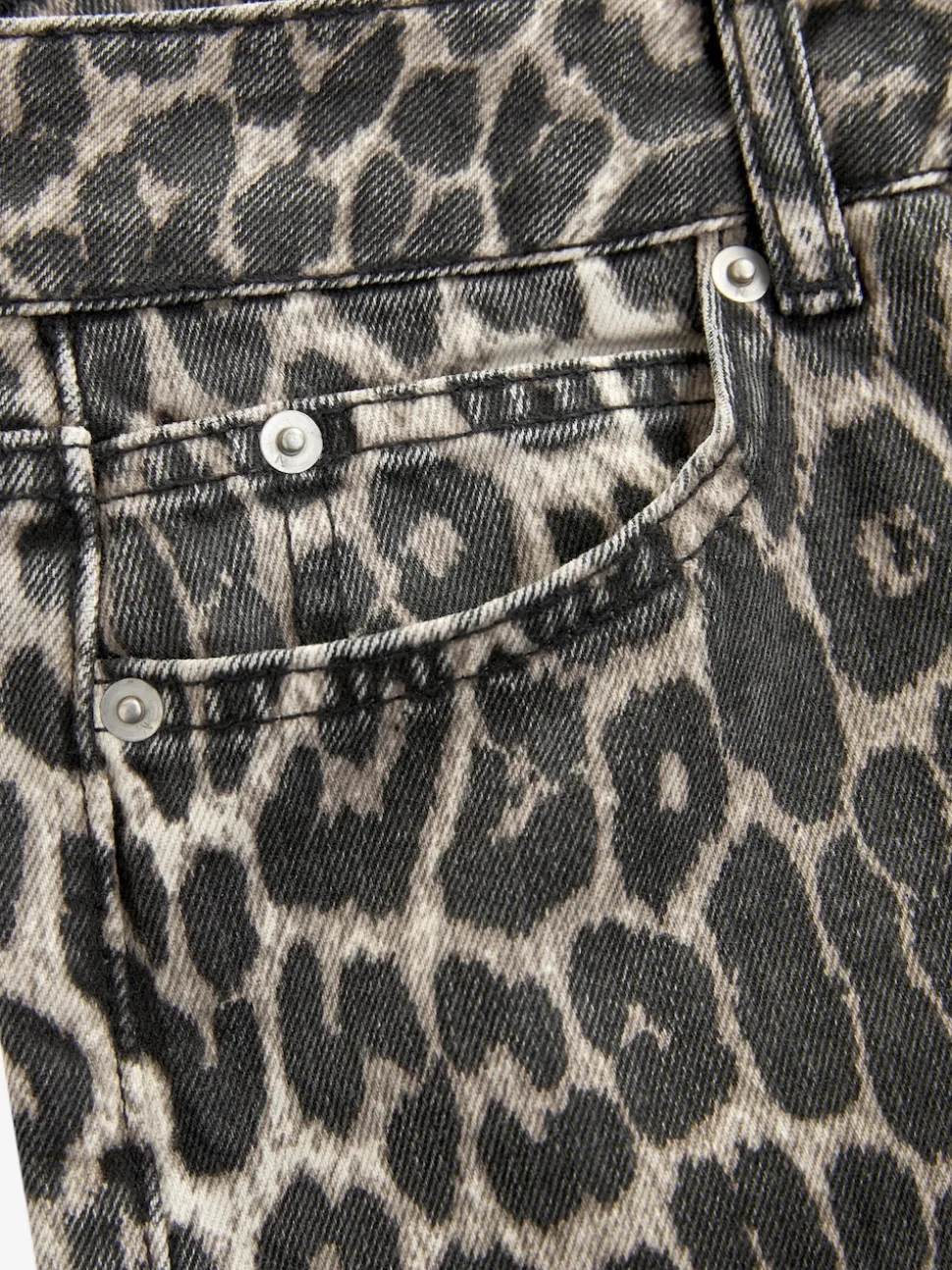 Imprimé Léopard - Jeans de jambe droite