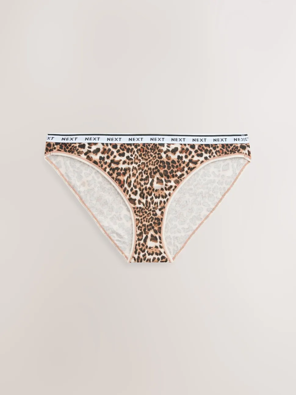 Imprimé Léopard - Lot de 4 culottes à logo en coton