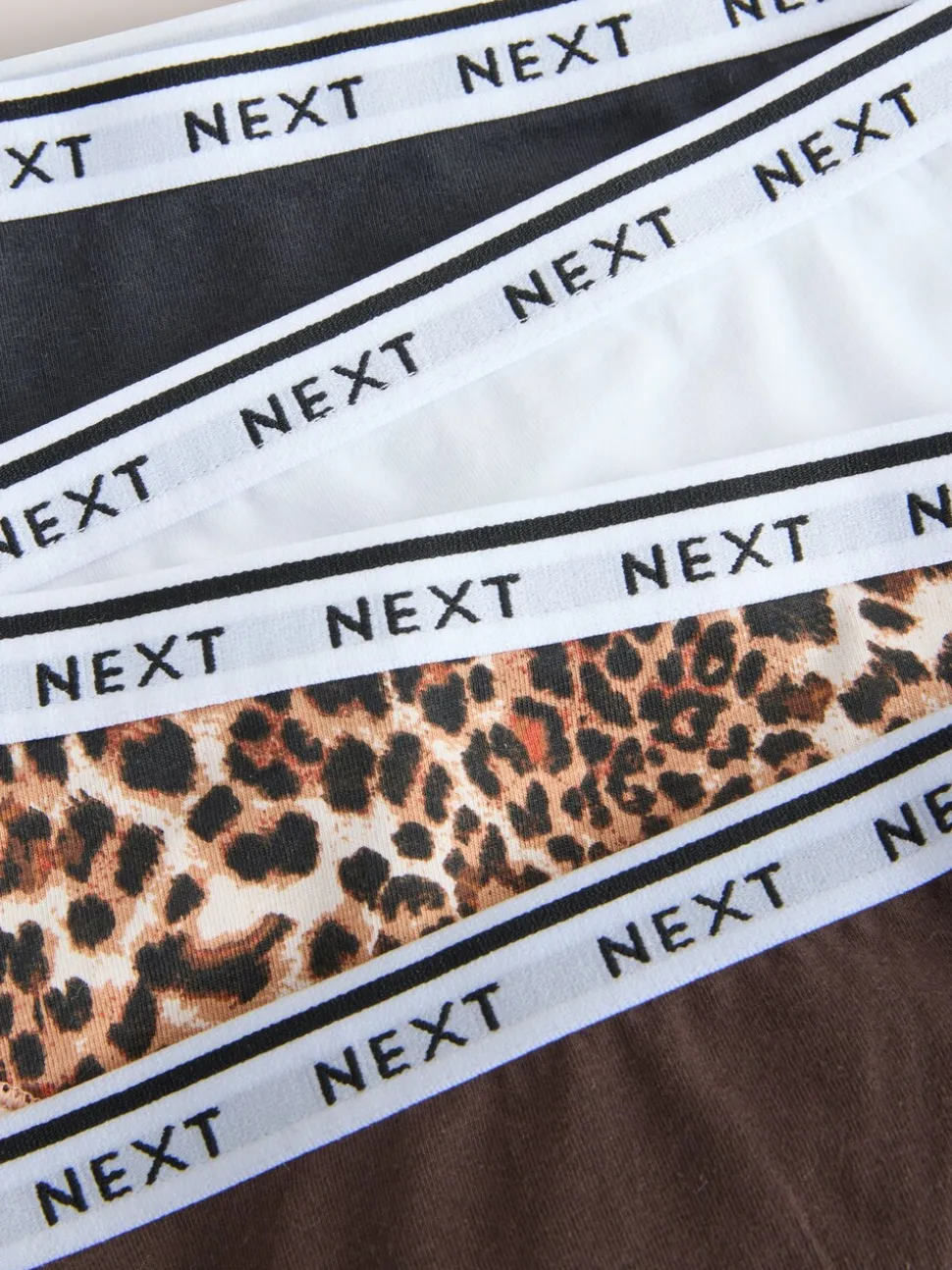 Imprimé Léopard - Lot de 4 culottes à logo en coton