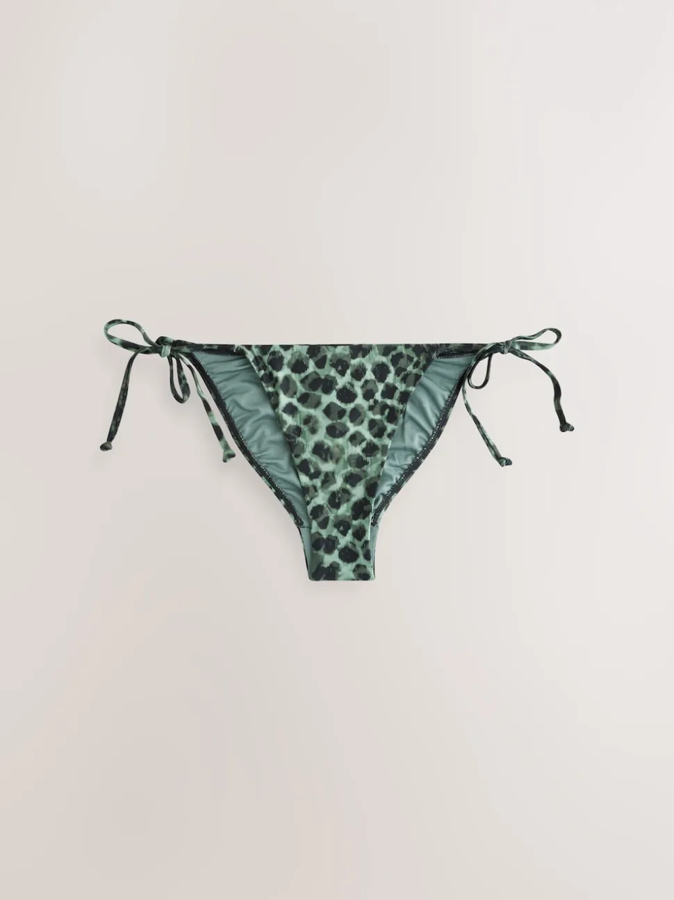 Imprimé léopard vert/noir - Bas de bikini