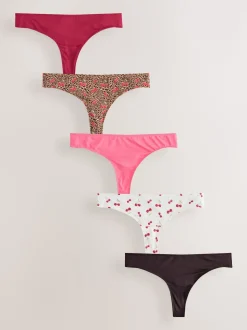 Imprimé léopard/cerry - Culotte en microfibre 5 Pack