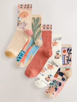 Imprimé Marakesh Mix - Paquet de chaussettes de cheville 5