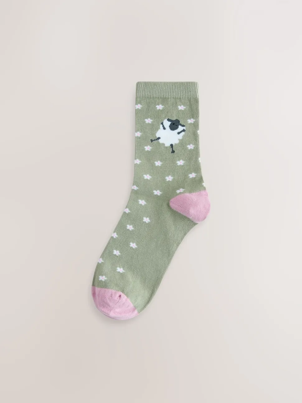 Imprimé moutons multicolores - Paquet de chaussettes de cheville 4