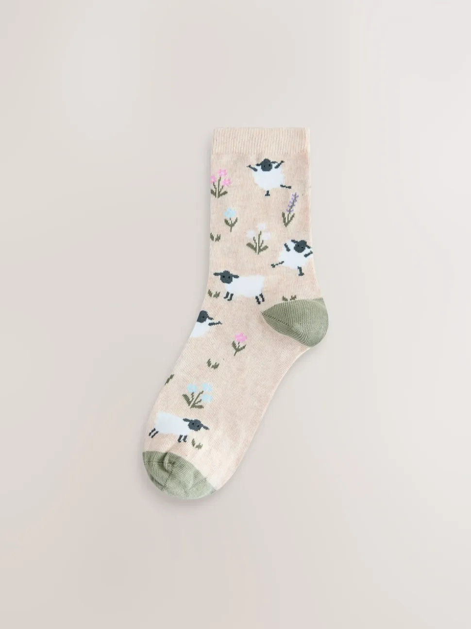 Imprimé moutons multicolores - Paquet de chaussettes de cheville 4