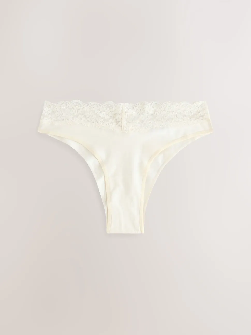 Imprimé nœud baies - Lot de 4 culottes en coton et dentelle