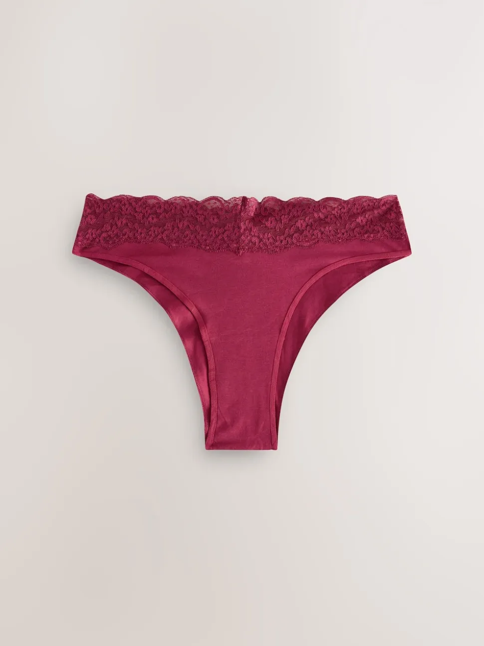 Imprimé nœud baies - Lot de 4 culottes en coton et dentelle