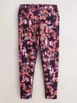 Imprimé Rose avec poche - Legging sculptant Active Sports Dry Tech