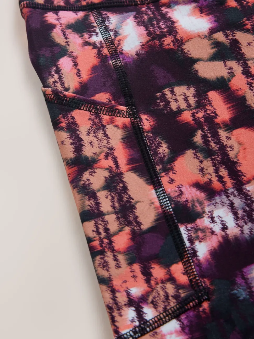 Imprimé Rose avec poche - Legging sculptant Active Sports Dry Tech