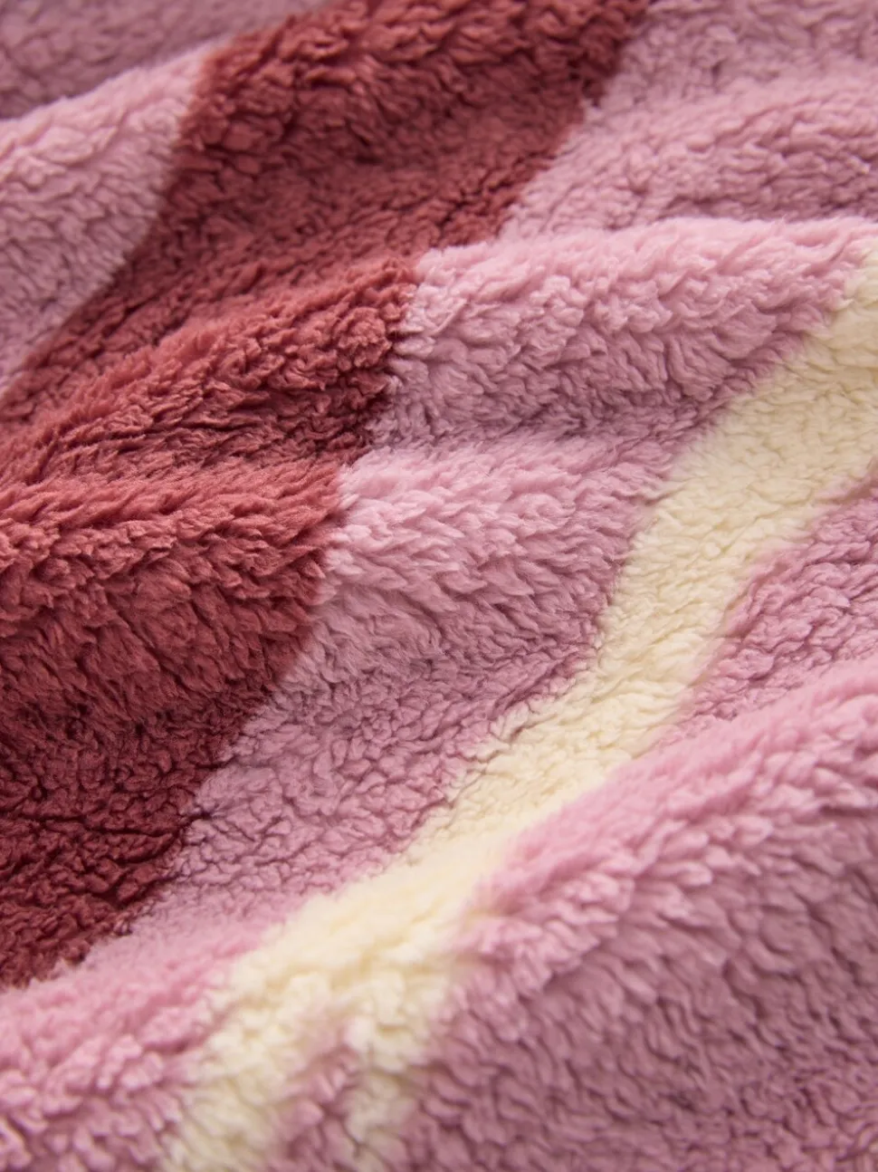 Imprimé scène abstraite Orange - Robe de chambre en peluche en borg