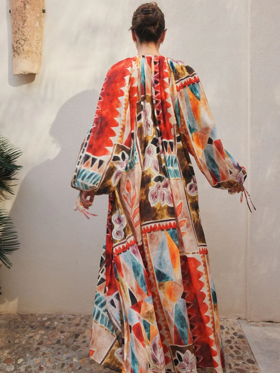 Imprimé scène Marrrakesh - Maxi Kaftan
