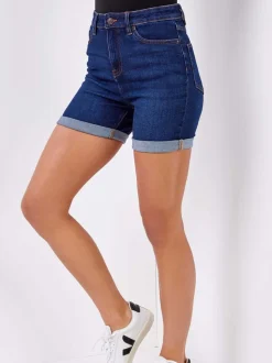 indigo - Roman Denim Shorts Mom