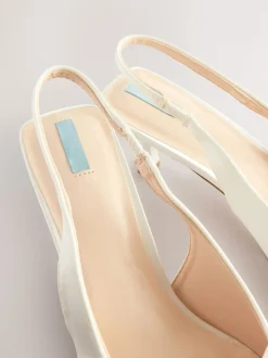 ivoire - Chaussures à talons Mariage Forever Comfort® en Satin à Nœud et bout pointu