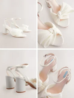 ivoire - Chaussures à talons de mariée Forever Comfort® Wedding Bow Block