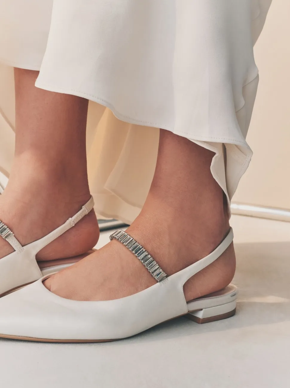ivoire - Chaussures de mariage à bout pointu Mary Jane