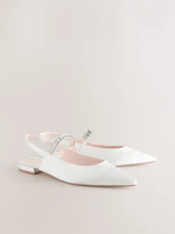 ivoire - Chaussures de mariage à bout pointu Mary Jane