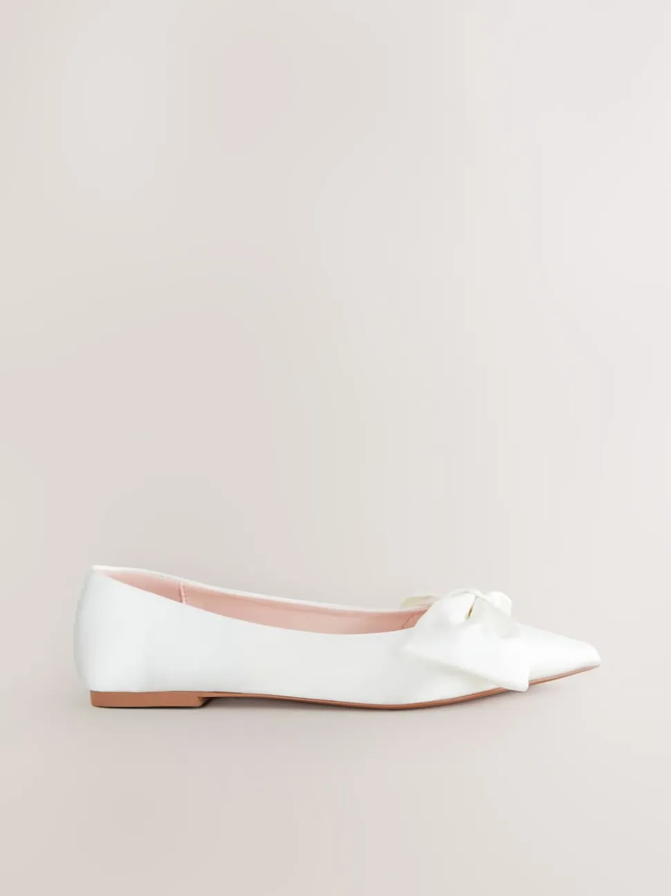 ivoire - Forever Comfort® Mariage Point Toe Nœud Mariage Ballet Chaussures