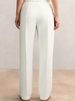ivoire - Pantalon de jogging large en interlock haut de gamme Reiss Jemma