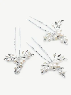 Ivory & Co Set d'épingles à cheveux Cosmos