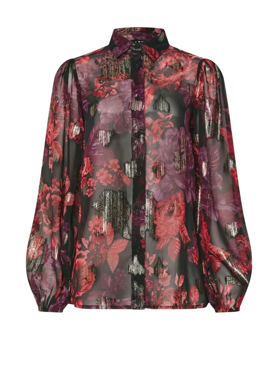 Jacquard noir - Long Tall Sally Haut à manches ballon