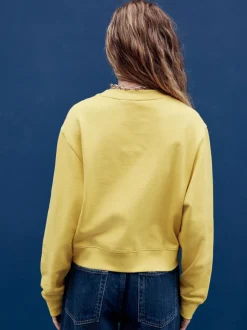 jaune ocre - Sweat-shirt graphique à col rond