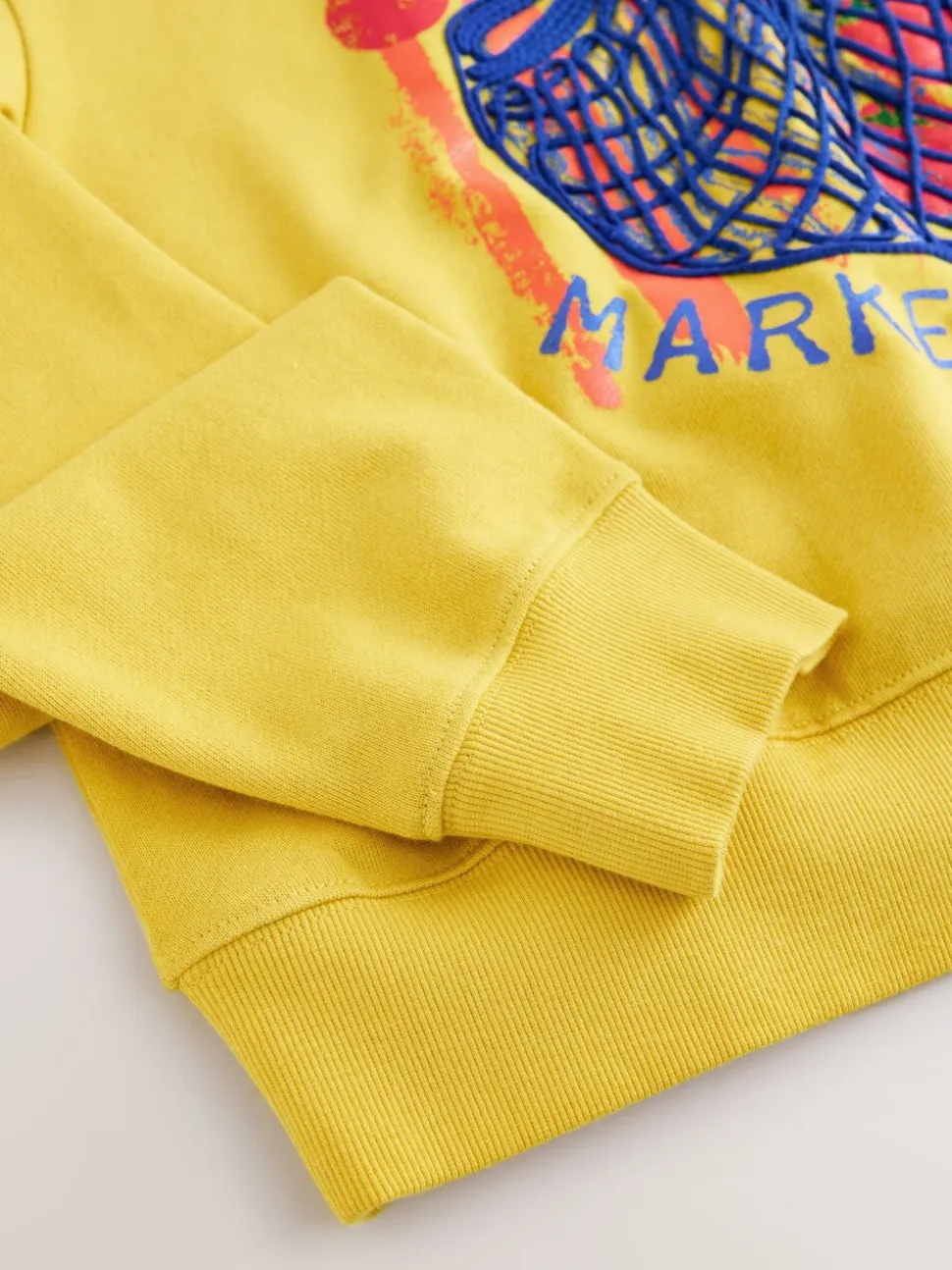 jaune ocre - Sweat-shirt graphique à col rond