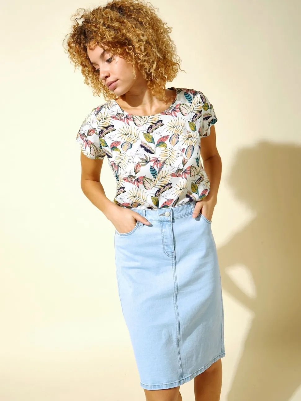 Jean bleu clair - JupesRoman A-Line Denim
