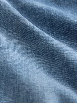 Jean bleu moyen - Jean ajusté extensible taille milieu Hourglass