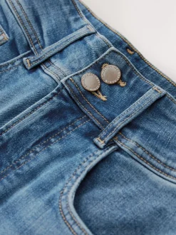 Jean bleu moyen - Jean extensible Ample taille haute
