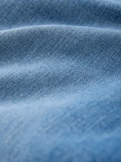 Jean bleu moyen - Jean extensible Ample taille haute