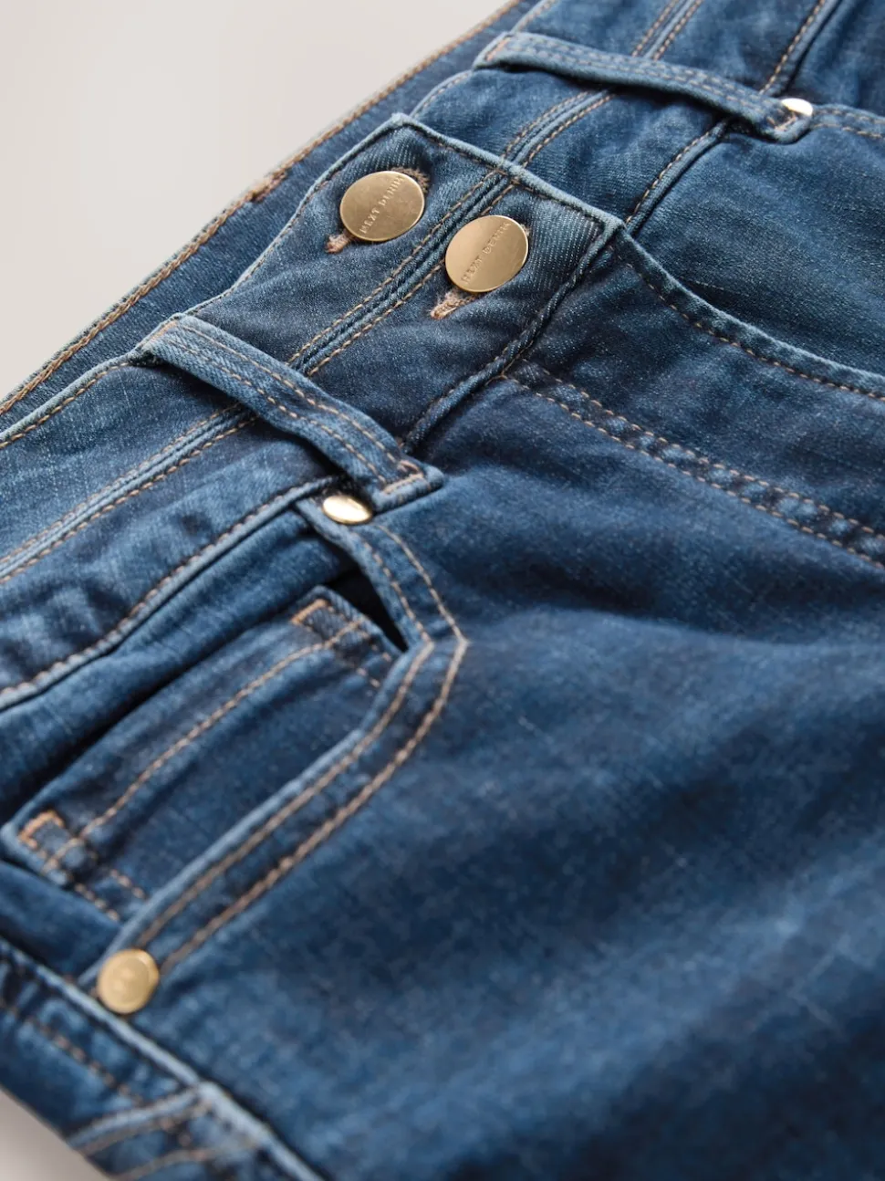 Jean bleu moyen - Jean slim boot cut réhaussant