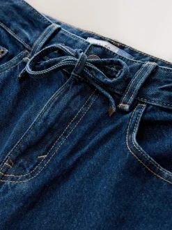 Jean délavé - Jean à jambes larges et taille Joggings