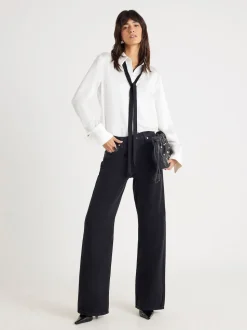 Jean droit décontracté River Island taille haute