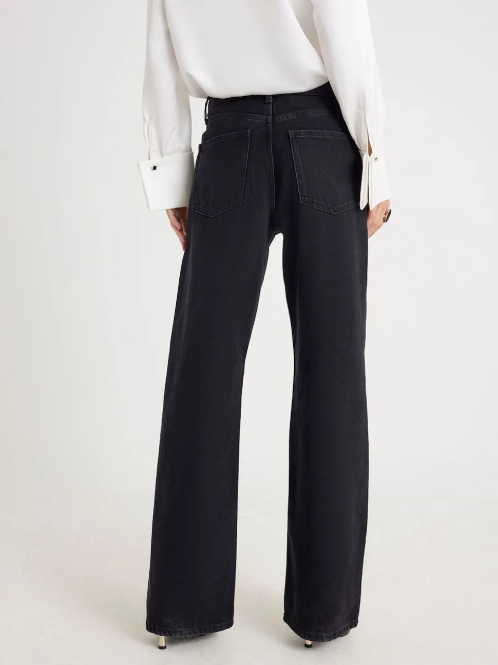 Jean droit décontracté River Island taille haute