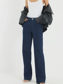 Jean droit décontracté River Island taille haute