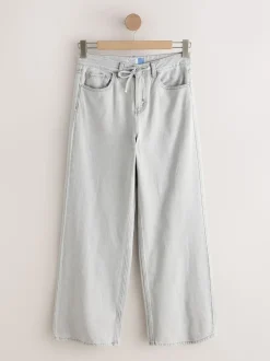 Jean gris - Jean à jambes larges et taille Joggings