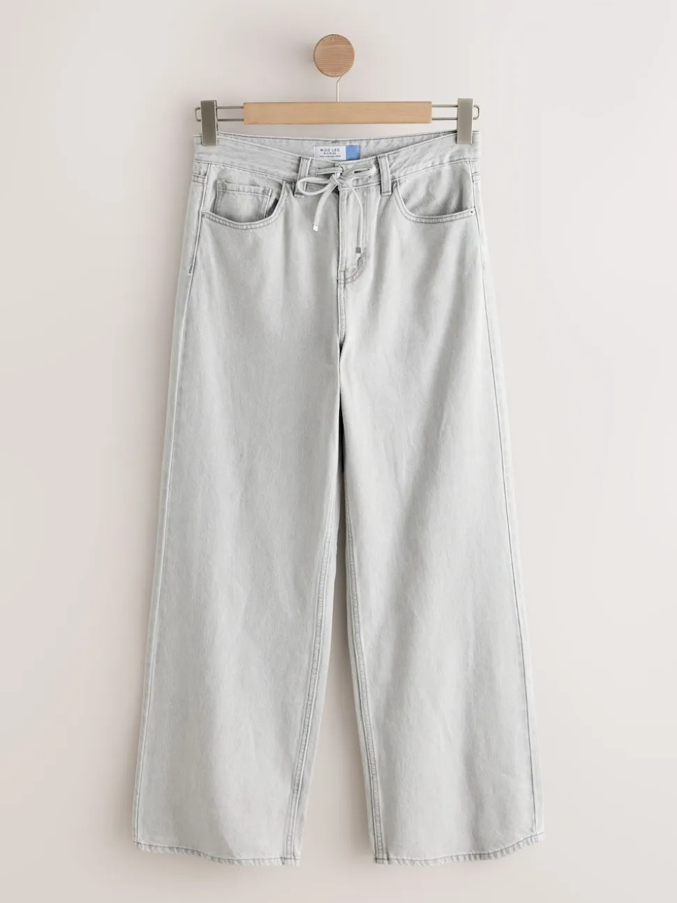Jean gris - Jean à jambes larges et taille Joggings