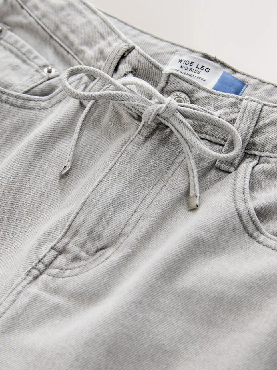 Jean gris - Jean à jambes larges et taille Joggings