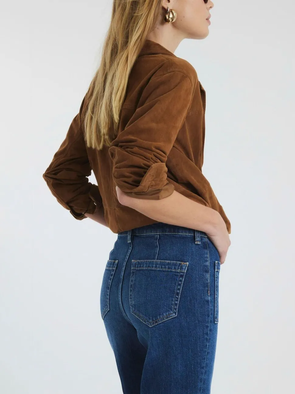 Jean River Island taille haute coupe évasée 100% coton