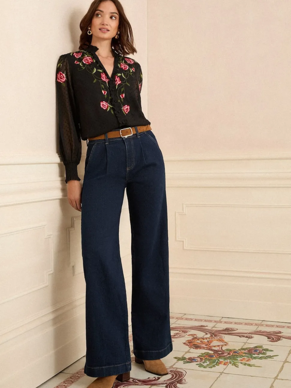 Jeans Love & Roses sur mesure