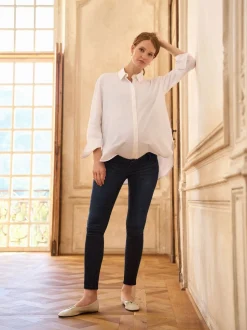 Jeans skinny de grossesse Seraphine Overbump bio haut de gamme