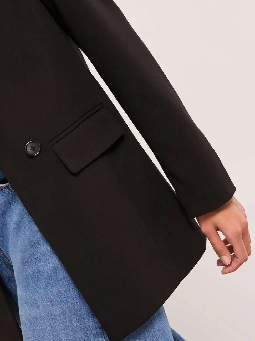 Jet Black - Blazer long ajusté Lipsy décontracté