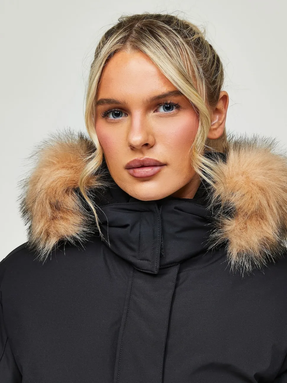 Jet Black - Veste Zavetti Canada Olivia Bomber 100% coton pour femme