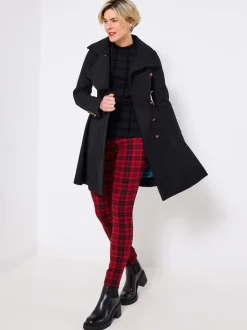Joe Browns Manteau noir à col oversize